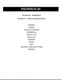 repair manual Toyota Truck FGC33-45 FDC33-45 Repair Manual PDF