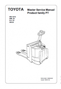 repair manual Toyota PM 14/16, PML 20, PLL 22, PM 20 Master Service Manual PDF