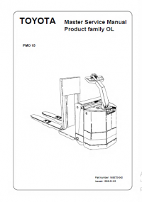 repair manual Toyota PMO 15 Product family OL Master Service Manual PDF