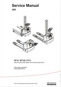 repair manual Toyota SP10, SP10S, PP13 Service Manual PDF