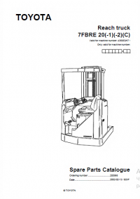 spare parts catalog Toyota Reach truck 7FBRE20 (-1)(-2)(-3)(C) Spare Parts Catalog PDF