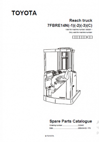 spare parts catalog Toyota Reach truck 7FBRE 14N(-1)(-2)(-3)(C) Spare Parts Catalog PDF