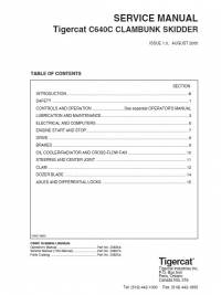 repair manual Tigercat Clambunk Skidder C640C Service Manual PDF