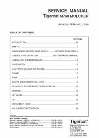 repair manual Tigercat Mulcher M760 Service Manual PDF