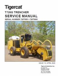 repair manual Tigercat Trencher T726G Service Manual PDF