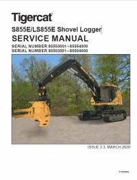 repair manual Tigercat Shovel Logger S855E/LS855E Service Manual PDF
