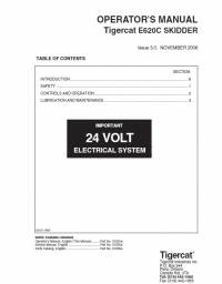 repair manual Tigercat Skidder E620C Operator’s Manual PDF