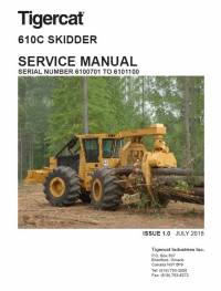 repair manual Tigercat Skidder 610C Service Manual PDF