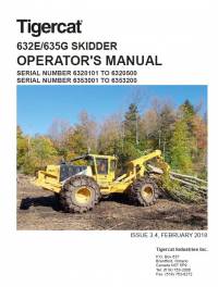 repair manual Tigercat Skidder 632E/635G Operator’s Manual PDF