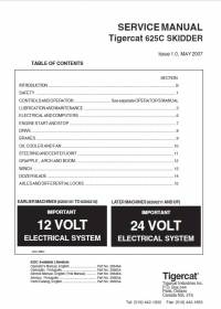 repair manual Tigercat Skidder 625C Service Manual PDF