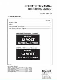 repair manual Tigercat Skidder 620C Operator’s Manual PDF