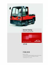 repair manual Linde Electric Tow Tractor P 250, W 20 Service Training Manual PDF