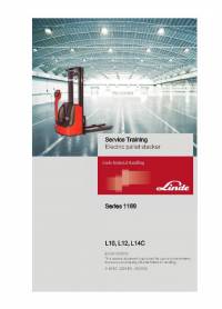 repair manual Linde Electric Pallet Stacker L10, L12, L14C Service Training Manual PDF