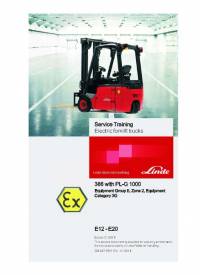 repair manual Linde Electric Forklift Trucks E12-E20 Service Training Manual PDF