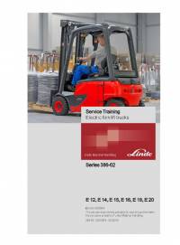 repair manual Linde Electric Forklift Trucks E12, E14, E15, E16, E18, E20 Service Training Manual PDF
