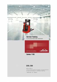 repair manual Linde Compact Double Stacker D06, D08 Service Training Manual PDF