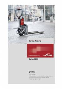 repair manual Linde Forklift CITI One Service Training Manual PDF