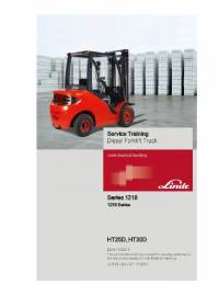 repair manual Linde Diesel Forklift Truck HT25D, HT30D Service Training Manual PDF