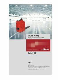 repair manual Linde Rider Seated Pallet Truck T33 Service Training Manual PDF
