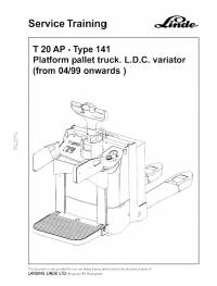 repair manual Linde Pallet Truck T20AP Service Training Manual PDF