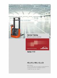 repair manual Linde Electric Pallet Stacker AS, L10, L10B, L12, L12i Service Training Manual PDF