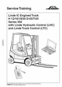 repair manual Linde IC Engined Fork Truck H 20/25/30/35 D/T-03 Service Training Manual PDF