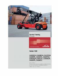 repair manual Linde IC Truck Series 1468 Service Training Manual PDF