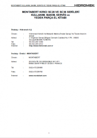 repair manual Hidromek Crushers SC28 VE SC36 Service Manual and Parts Manual PDF