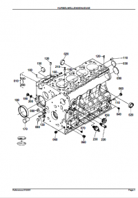 spare parts catalog Kubota Crankcase KX71H-50001-bis-55000 Parts Catalog PDF