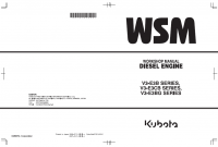 repair manual Kubota Diesel Engine V-3-E3B, V3-E3CB, V3-E3BG Workshop Manual PDF