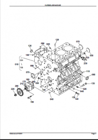 spare parts catalog Kubota Crankcase KX91-3 Parts Catalog PDF