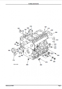 spare parts catalog Kubota Crankcase U-20 Parts Catalog PDF