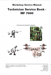 repair manual Massey Ferguson 7600 Workshop Service Manual PDF