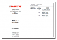 spare parts catalog Manitou Forklift MRT2540, MRT-X 2540 Parts Catalog PDF