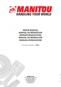 repair manual Manitou Forklift MR127EN Repair Manual PDF