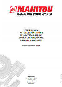 repair manual Manitou Forklift MR30EN Repair Manual PDF