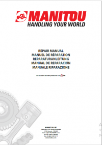 repair manual Manitou Forklift MR80EN Repair Manual PDF