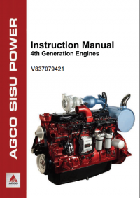 repair manual JCB AGCO 4th Generation Engine SISU Service Instruction Manual PDF