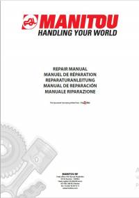 repair manual Manitou Forklift CD547014 Repair Manual PDF