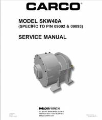repair manual Paccar Winch Carco SKW40A Service Manual PDF