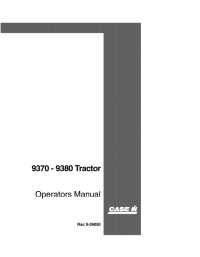 repair manual Case 9370-9390 Tractors Operator’s Manual in PDF