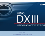 Diagnostic Software Hino Diagnostic Explorer 3 (Hino DX3 v1.25.5) 07/2025