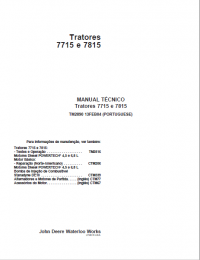 repair manual John Deere 7715 e 7815 Tractors Technical Manual PDF