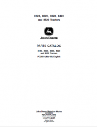 spare parts catalog John Deere 8120, 8220, 8320, 8420, 8520 Tractors Parts Catalog PDF