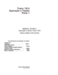 repair manual John Deere Tractor 7810 Operation and Testing Technical Manual PDF