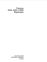 repair manual John Deere Tractors 6300, 6500 and 6600 Repair Technical Manual PDF
