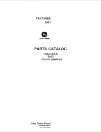 spare parts catalog John Deere Tractors 5403 Parts Catalog PDF