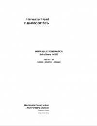 repair manual John Deere Harvester Head H480C F690695 Hydraulic Schematic Manual PDF