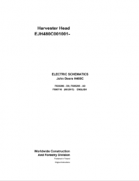 repair manual John Deere Harvester Head H480C F690716 Electric Schematic Manual PDF