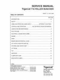 repair manual Tigercat Feller Buncher 718 Service Manual PDF